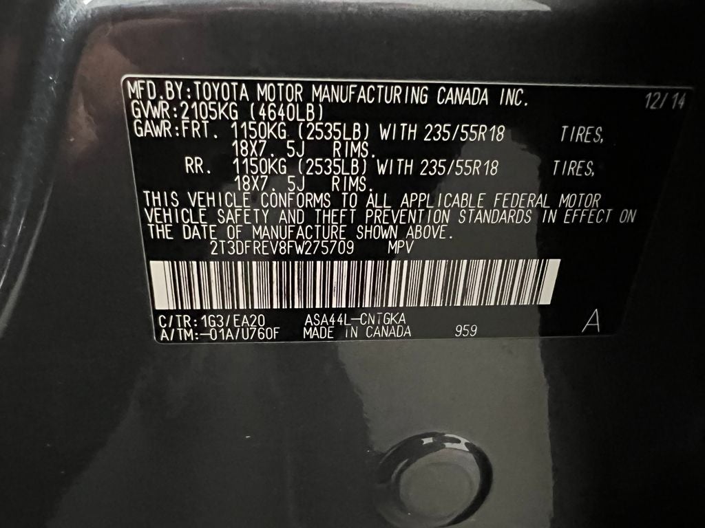 2015 Toyota RAV4 Limited