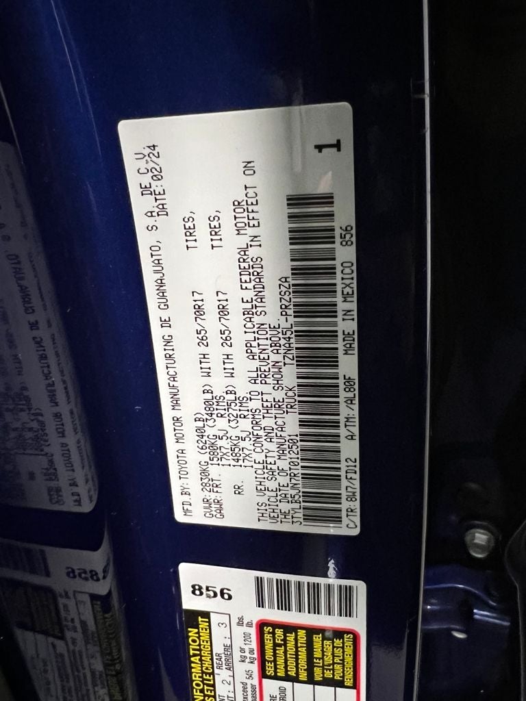 2024 Toyota Tacoma TRD Off-Road