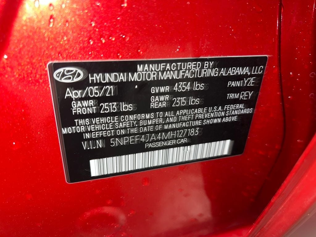 2021 Hyundai Sonata SEL