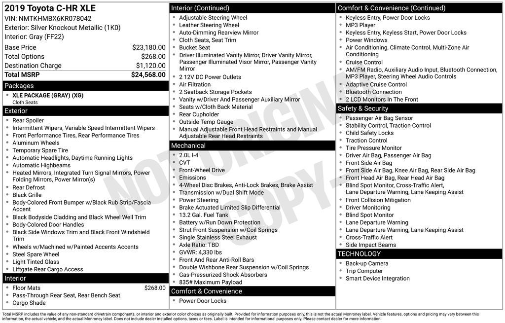 2019 Toyota C-HR XLE